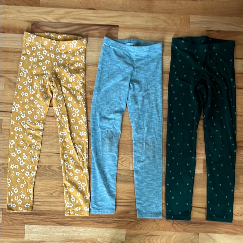 Three Pairs of Girls Leggings